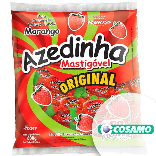 Bala Super Azeda Sabor Morango 29g